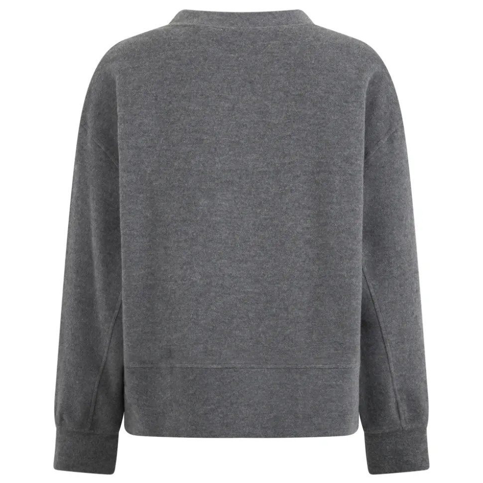 Sweter z okrągłym dekoltem zdobiony cekinami