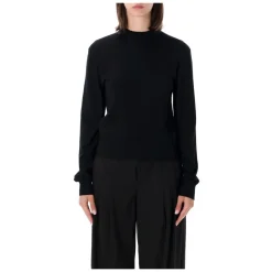 Sweter z wiązaniem z taśmy gros-grain