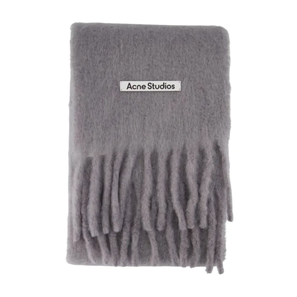 Szalik z logo Mohair