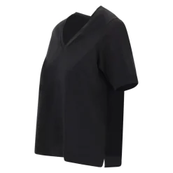 Szeroki T-shirt z dekoltem V