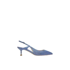 Szpilki z ostrym noskiem ze skóry