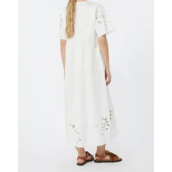 Tartufo Scalloped Eyelet Cotton Poplin Dress