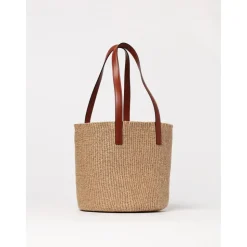 Torba Torebka Raffia Skóra