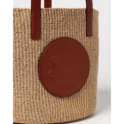 Torba Torebka Raffia Skóra