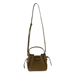 Torebka Romy Suede Pick Stitch Mini Bucket Bag
