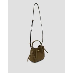 Torebka Romy Suede Pick Stitch Mini Bucket Bag