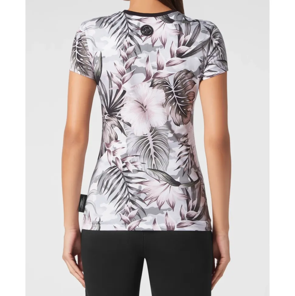 T-Shirt Okrągły Dekolt