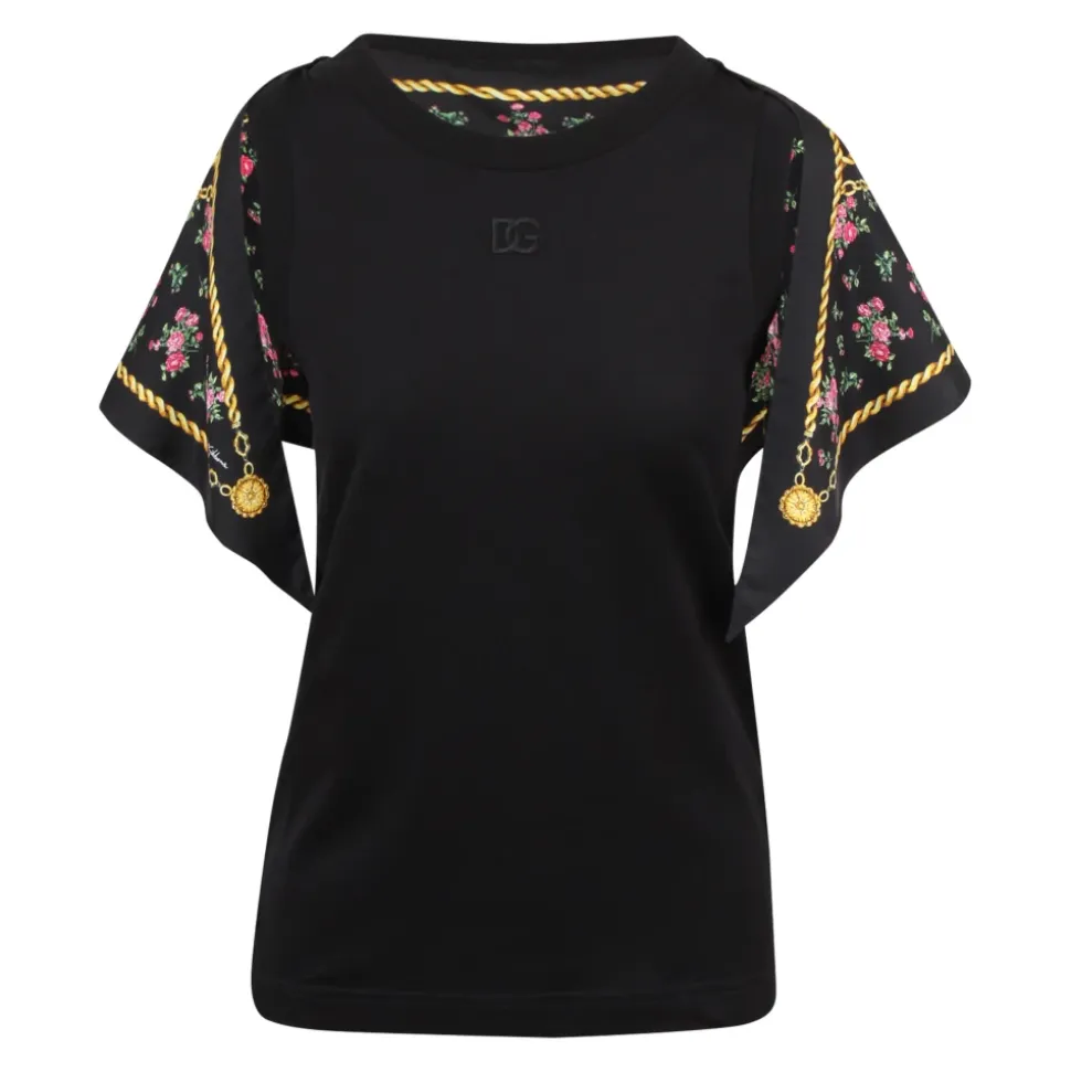 T-shirt z apaszką