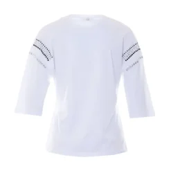 T-shirt z dżetami