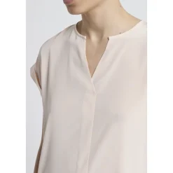 T-shirt z jedwabiu krepowego