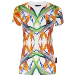T-Shirt z Okrągłym Dekoltem