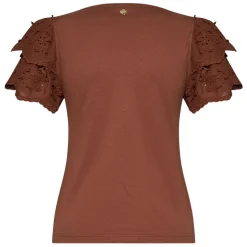 T-shirt z ozdobnymi rękawami
