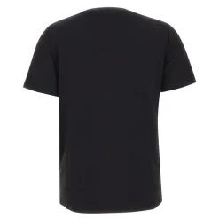 T-shirt z prążkowanym dekoltem