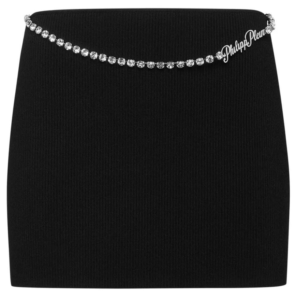 Viscose Stretch Mini Skirt SIGNATURE