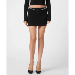 Viscose Stretch Mini Skirt SIGNATURE