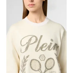 Washed Sweatshirt Tennis Society Strass