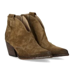 Wintage Zamszowy Texan Ankle Boot