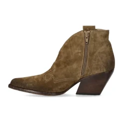 Wintage Zamszowy Texan Ankle Boot
