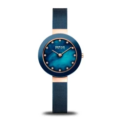 Zegarek Rose Gold Blue Swarovski
