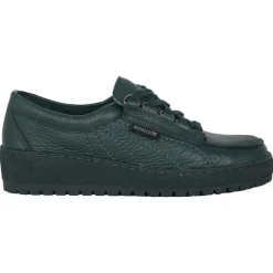 Zielone koronkowe buty dla kobiet