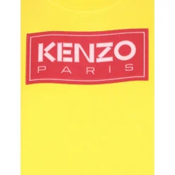 Złoty Sweter z Naszywką Logo Paris